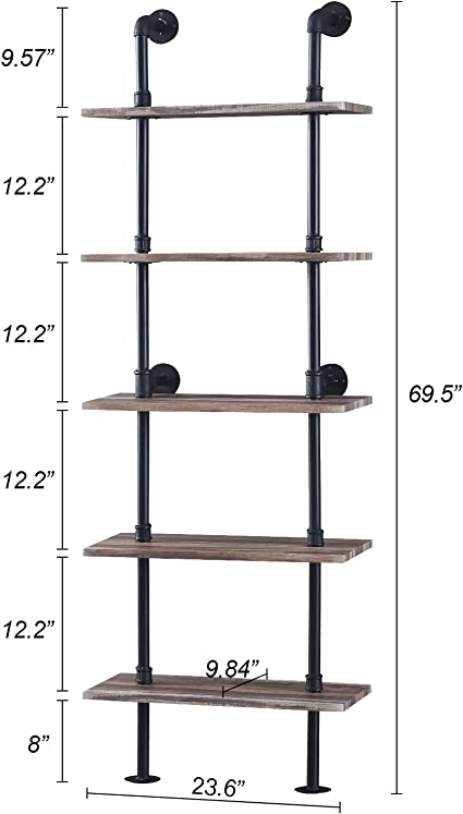 Book Shelf height and width